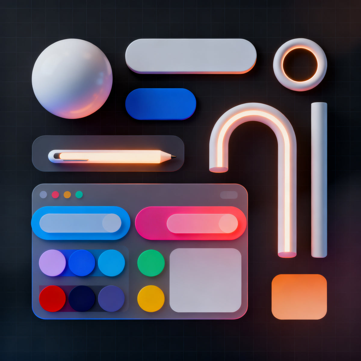 AI Artistic Skill: Bold Designs with 3D & Typography