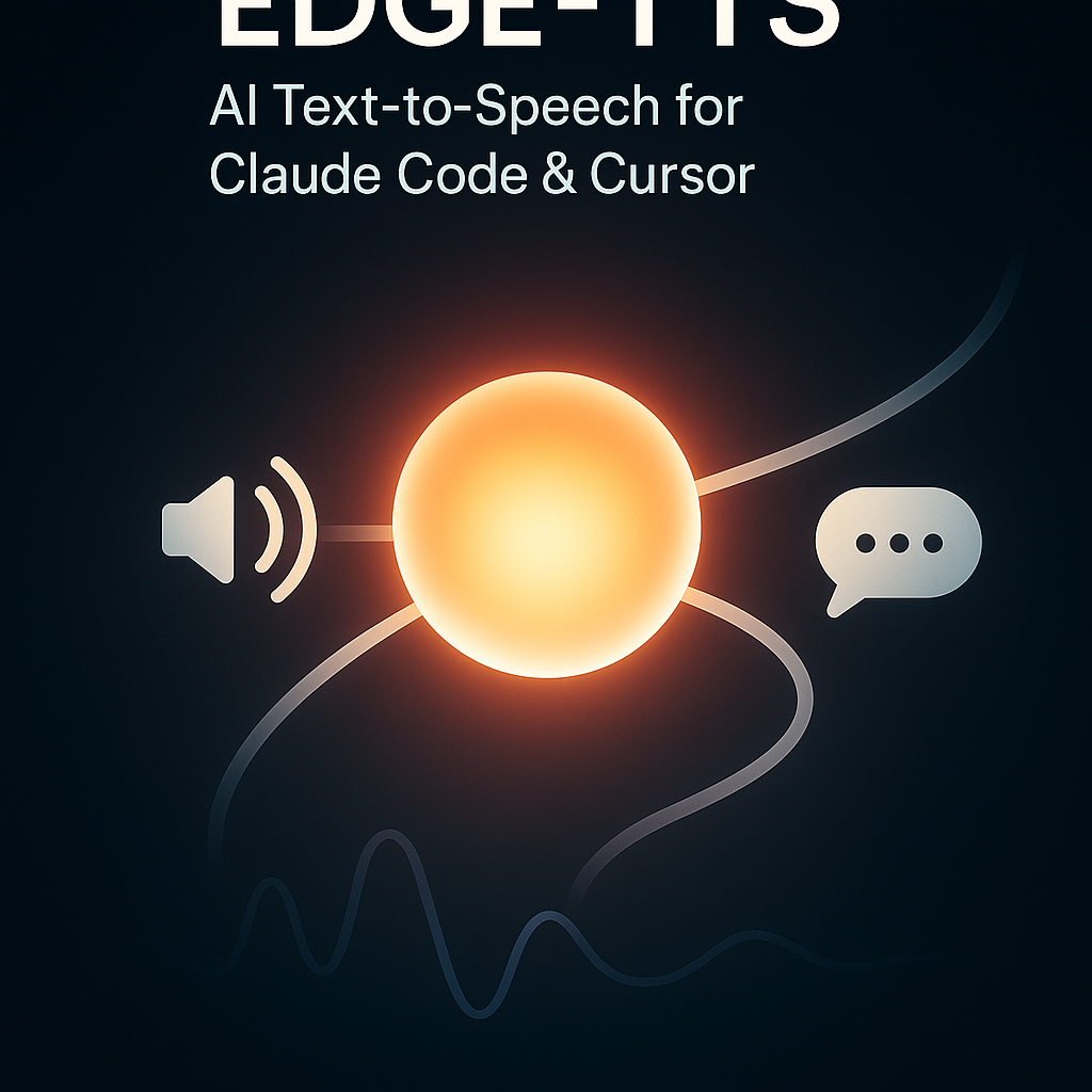 Edge-TTS: AI Text-to-Speech for Claude Code & Cursor