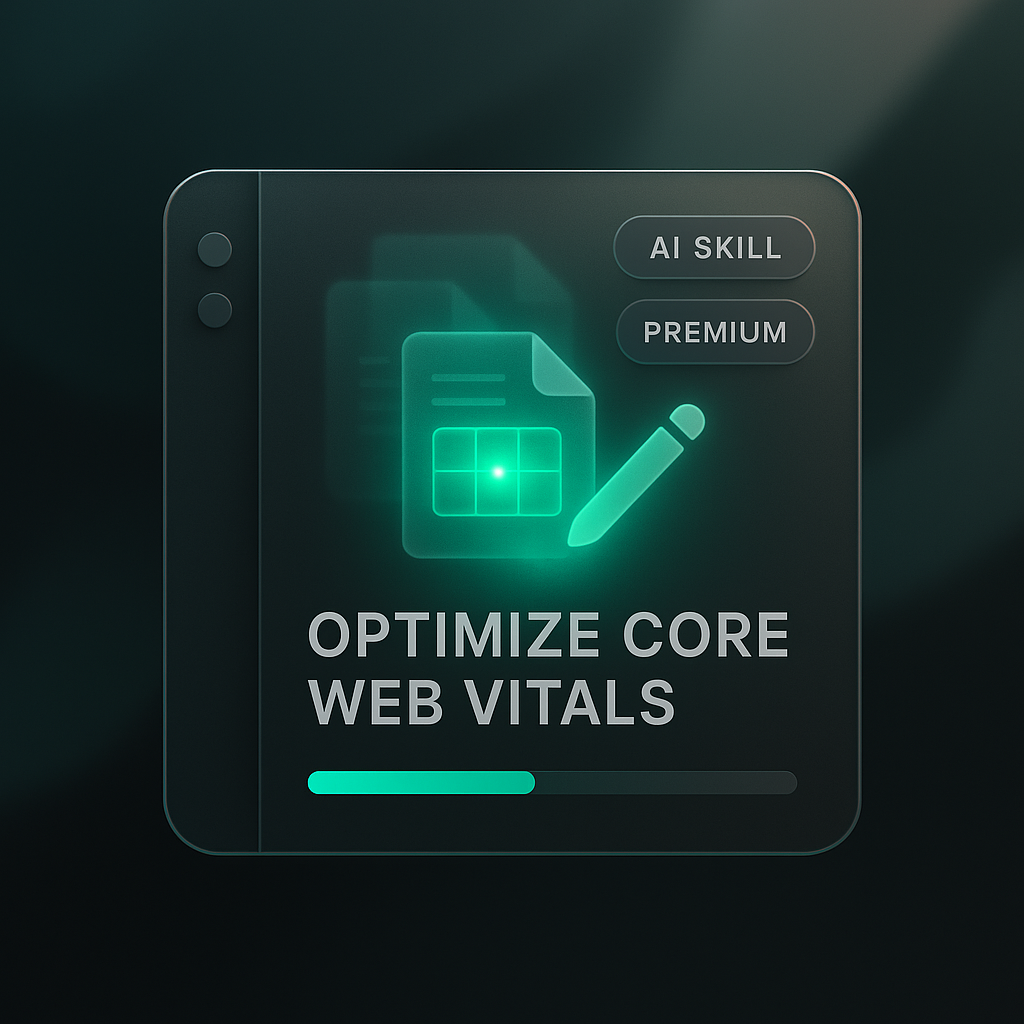 Optimize Core Web Vitals: AI Skill for Enhanced Page Experience