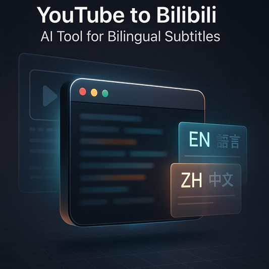 YouTube to Bilibili: AI Tool for Bilingual Subtitles