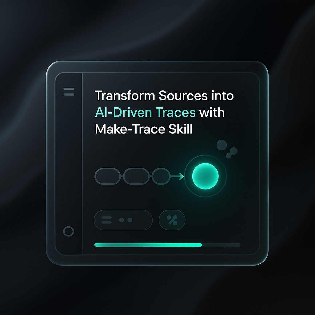 Transform Sources into AI-Driven Traces with Make-Trace Skill