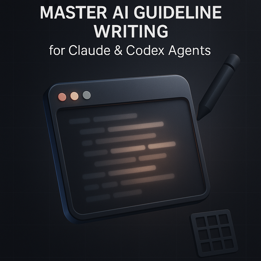 Master AI Guideline Writing for Claude & Codex Agents