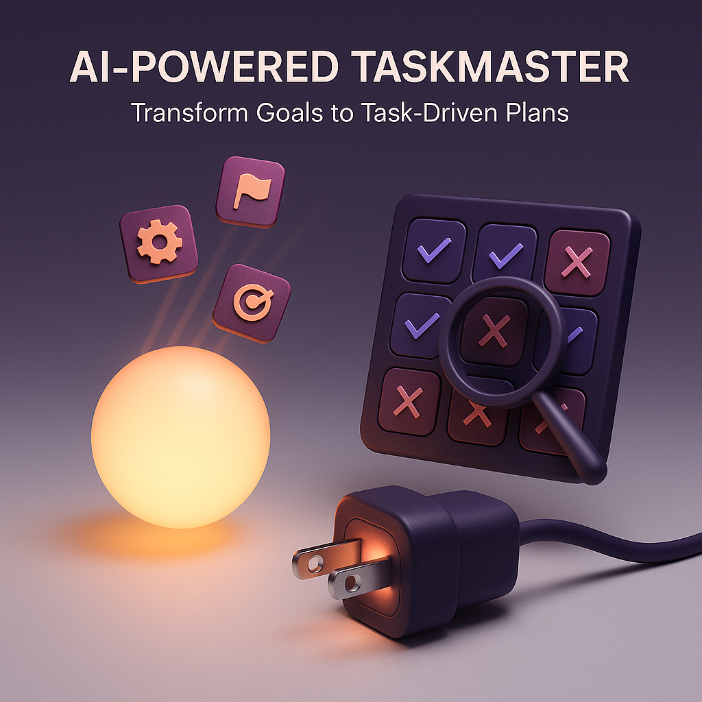 AI-Powered TaskMaster: Transform Goals to Task-Driven Plans