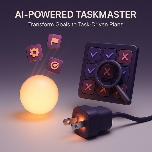 AI-Powered TaskMaster: Transform Goals to Task-Driven Plans