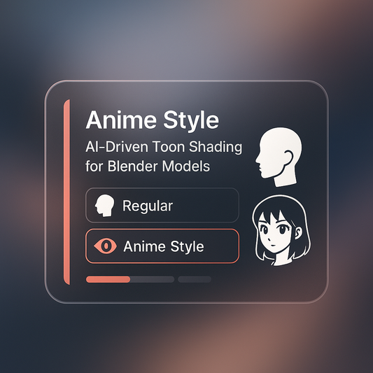 Anime Style: AI-Driven Toon Shading for Blender Models