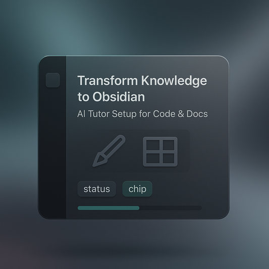Transform Knowledge to Obsidian: AI Tutor Setup for Code & Docs