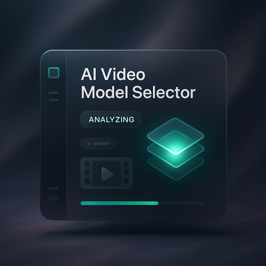 AI Video Model Selector: Find the Best Fit for Your Needs
