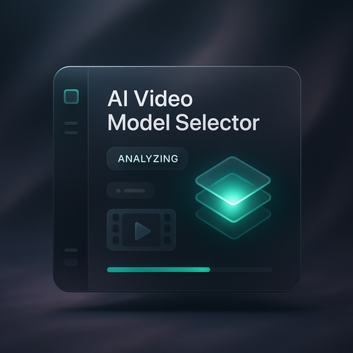 AI Video Model Selector: Find the Best Fit for Your Needs