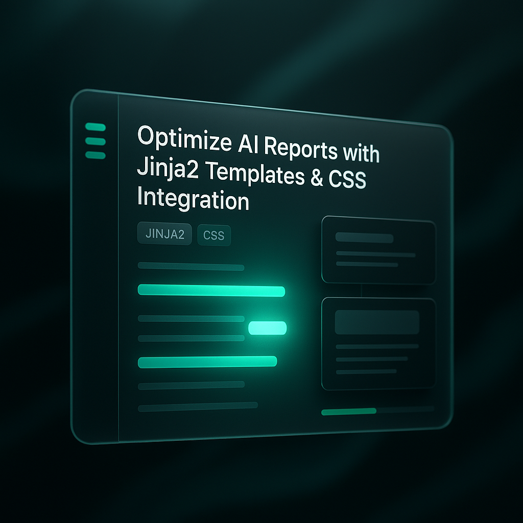 Optimize AI Reports with Jinja2 Templates & CSS Integration