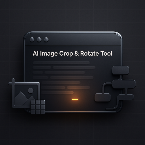 AI Image Crop & Rotate Tool - Seamless 90° Rotation & Center Crop