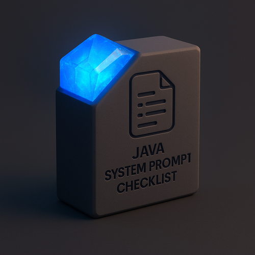 Generate Java System Prompt Checklists with AI Agent Skills