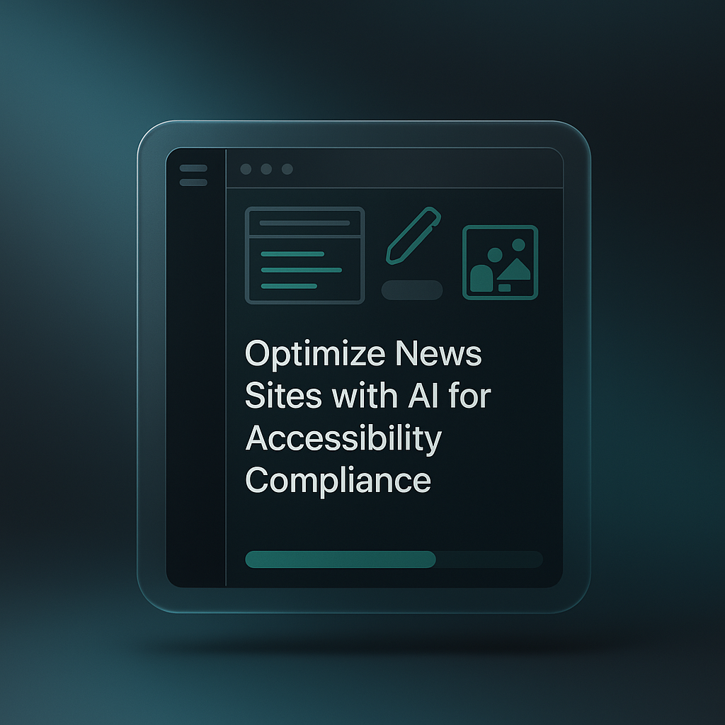 Optimize News Sites with AI for Accessibility Compliance