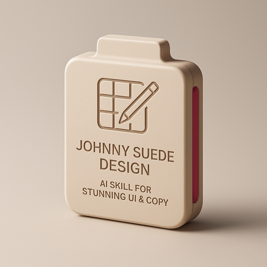 Johnny Suede Design: AI Skill for Stunning UI & Copy