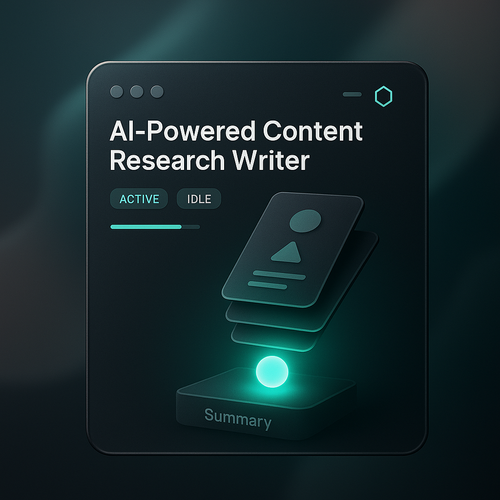 AI-Powered Content Research Writer for Effortless Creativity