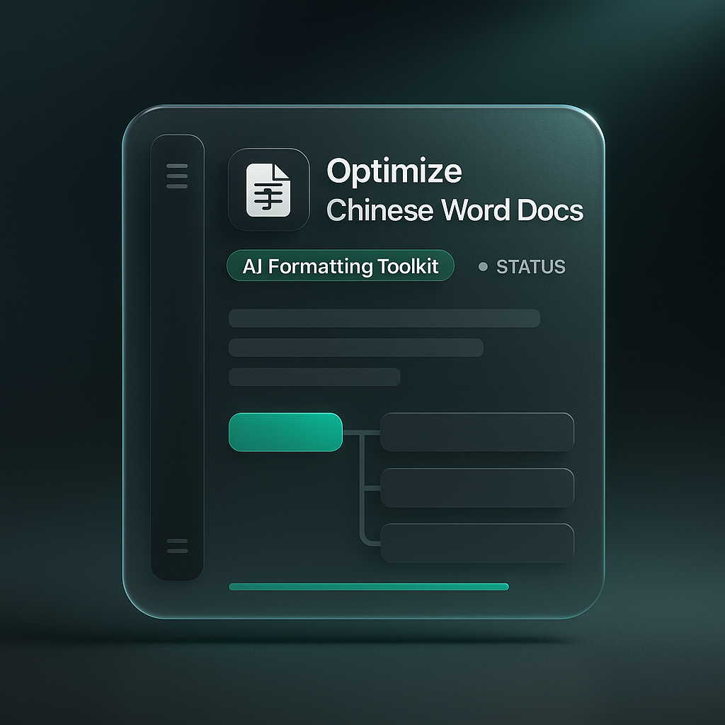Optimize Chinese Word Docs: AI Formatting Toolkit