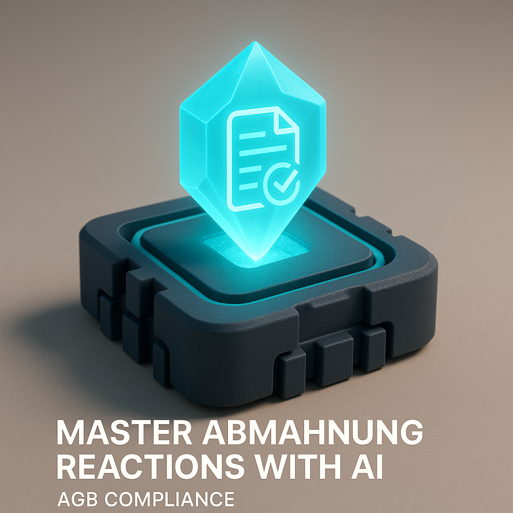 Master Abmahnung Reactions with AI: Optimize Your AGB Compliance