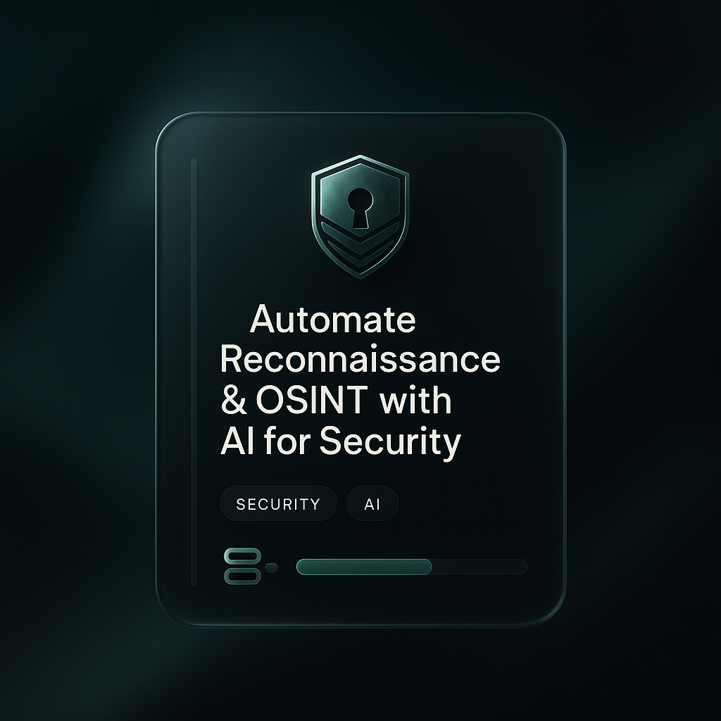 Automate Reconnaissance & OSINT with AI for Security