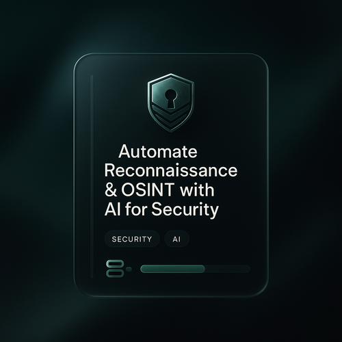 Automate Reconnaissance & OSINT with AI for Security