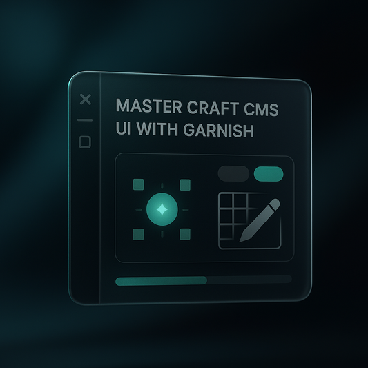 Master Craft CMS UI with Garnish: AI Agent Skill Guide