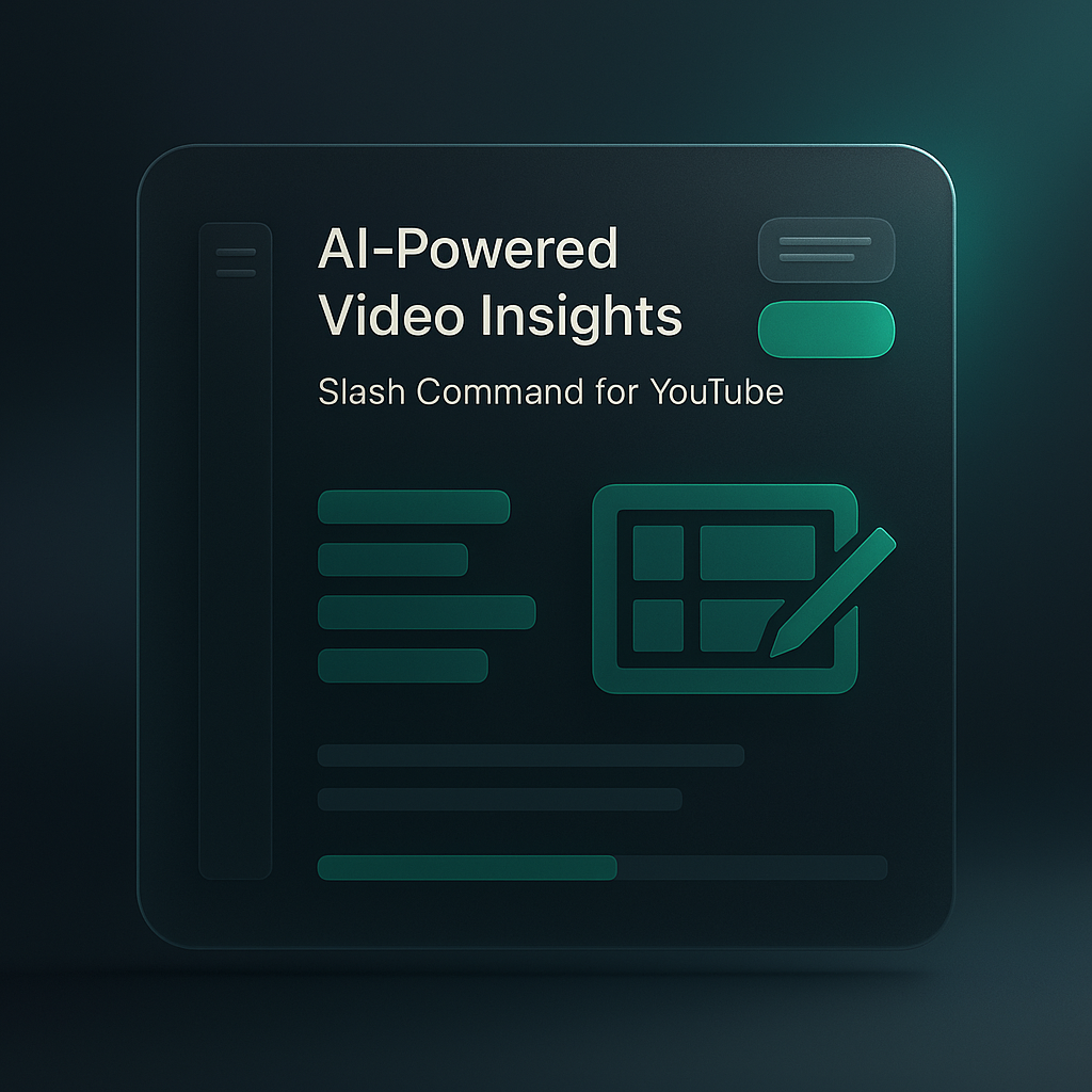 AI-Powered Video Insights: Slash Command for YouTube
