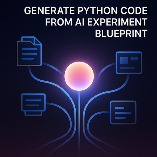Generate Python Code from AI Experiment Blueprint