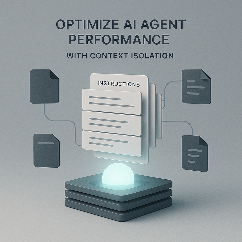 Optimize AI Agent Performance with Context Isolation