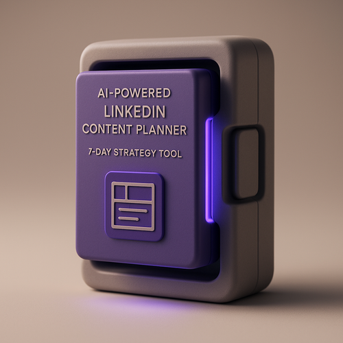 AI-Powered LinkedIn Content Planner: 7-Day Strategy Tool