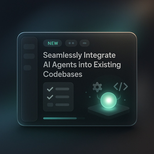 Seamlessly Integrate AI Agents into Existing Codebases