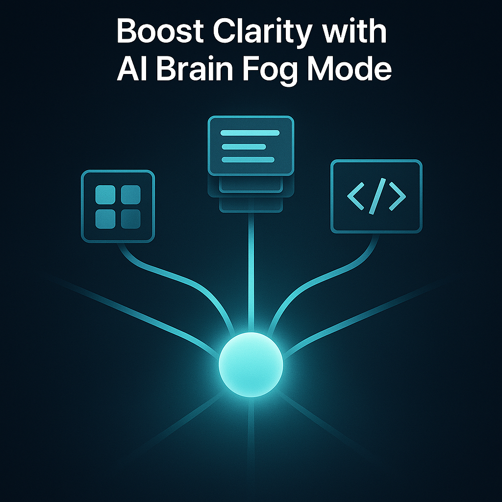 Boost Clarity with AI Brain Fog Mode - Perfect for Coders