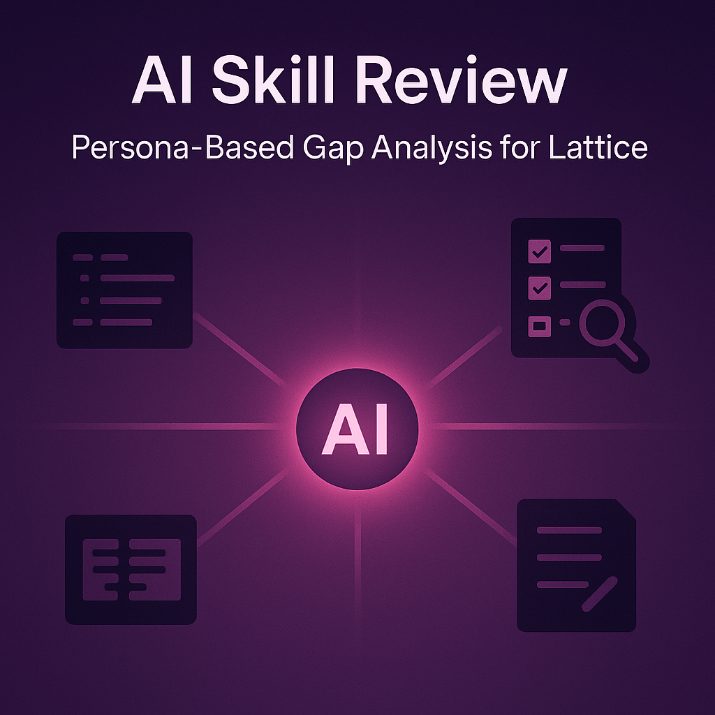 AI Skill Review: Persona-Based Gap Analysis for Lattice