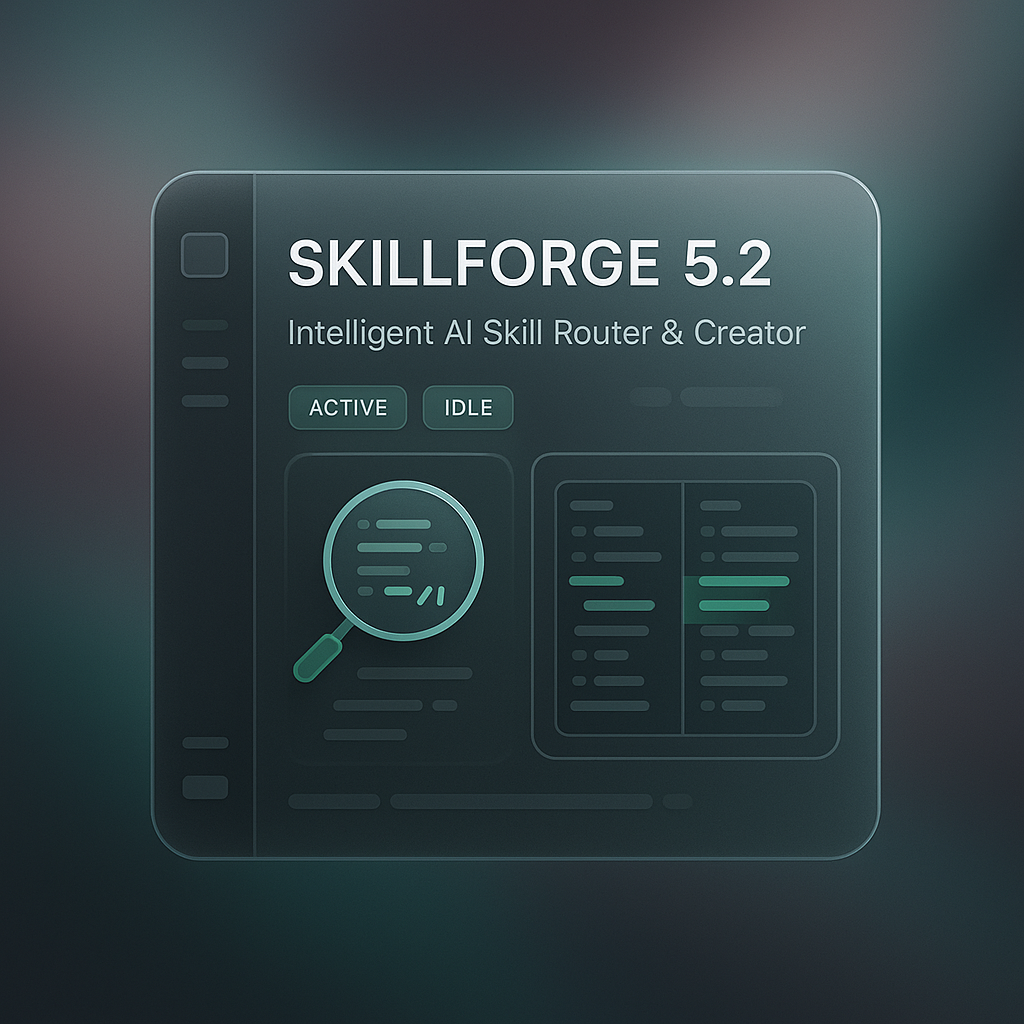 SkillForge 5.2: Intelligent AI Skill Router & Creator