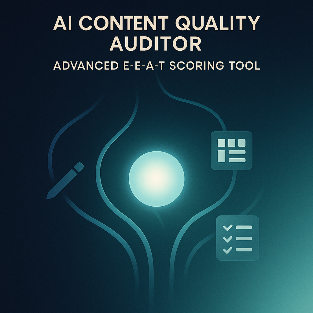 AI Content Quality Auditor: Advanced E-E-A-T Scoring Tool