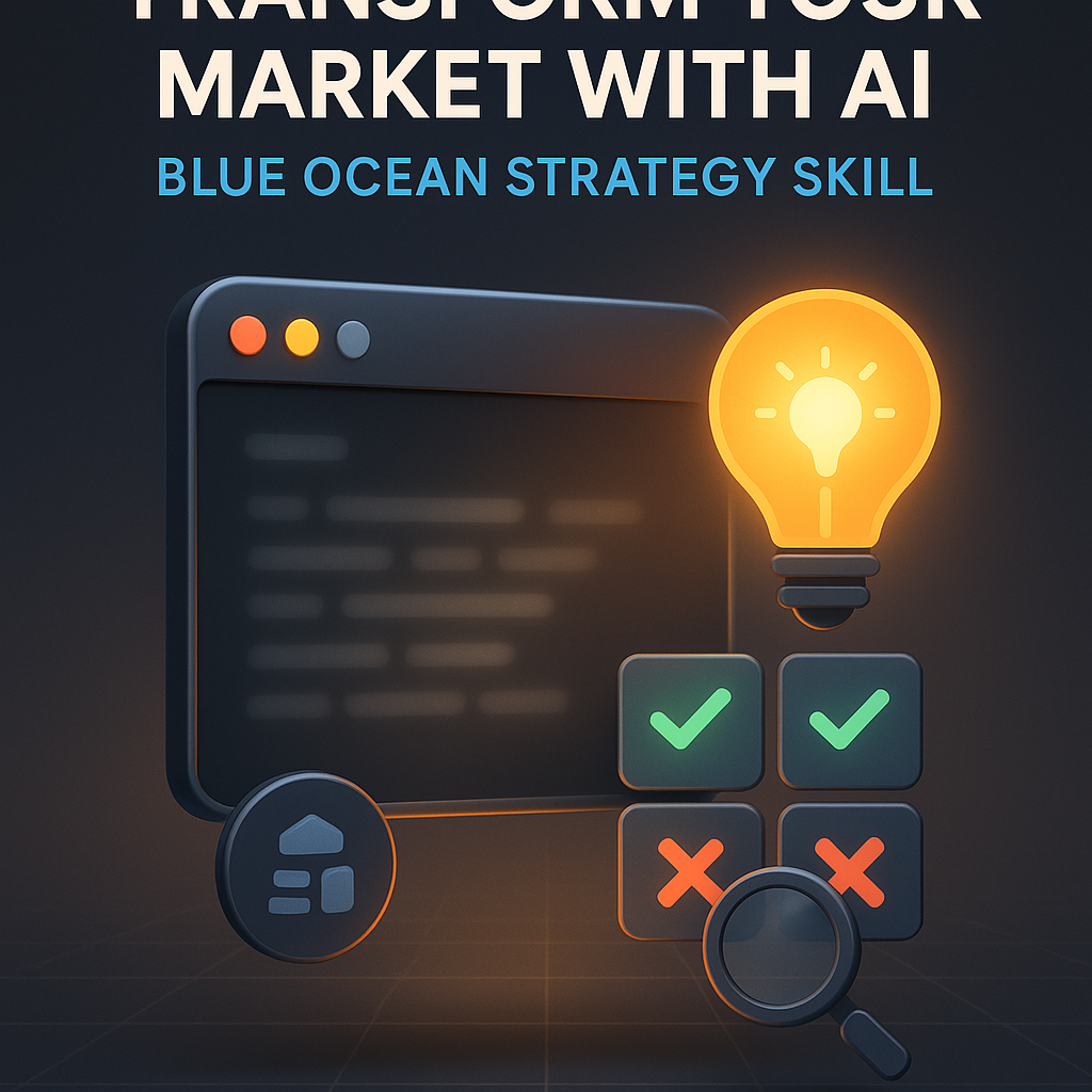 Transform Your Market with AI: Blue Ocean Strategy Skill