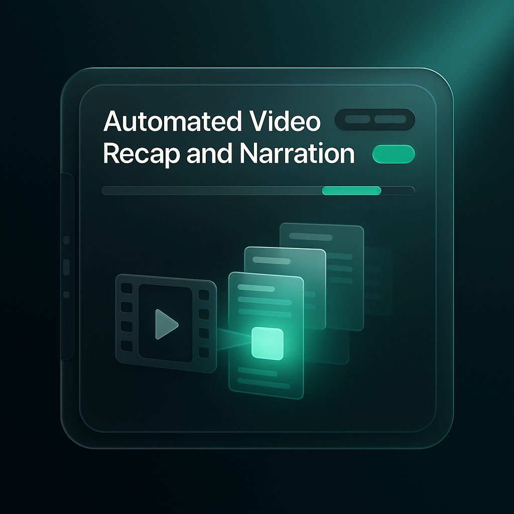 AI Agent Skill: Automated Video Recap and Narration
