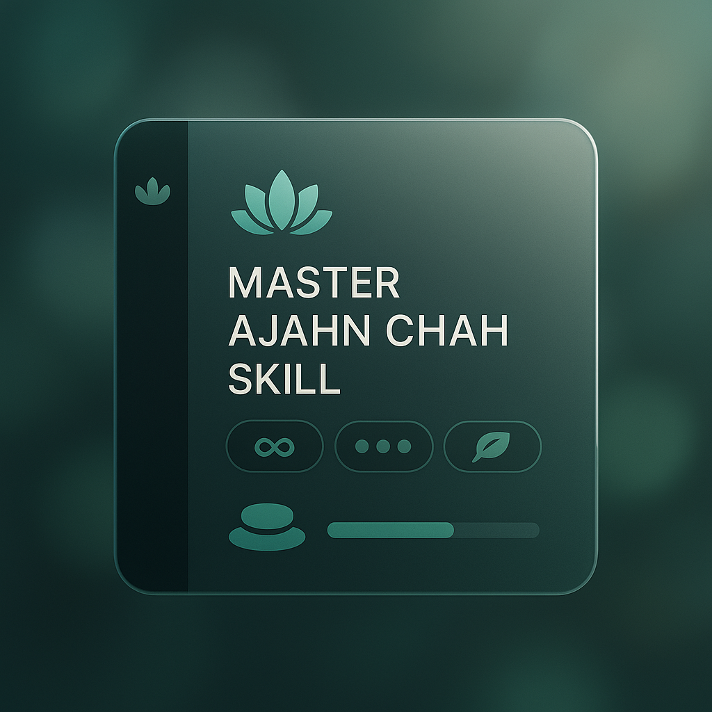 Master Ajahn Chah Skill: Unlock Thai Forest Wisdom