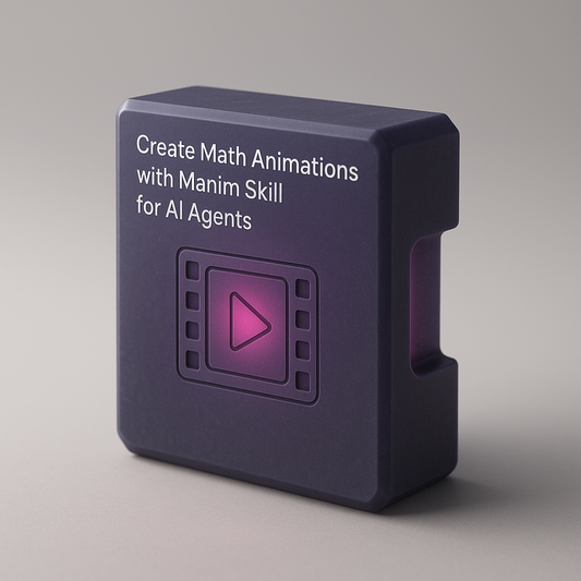 Create Math Animations with Manim Skill for AI Agents